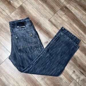 Vintage Y2K grunge South Pole Men's Blue Jeans, size 32